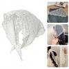 Embroidered Lace Triangle Headscarf White Hollow-out Hair Scarf Wraps Pastoral Style Woven Floral Hair Band Hair Accessories