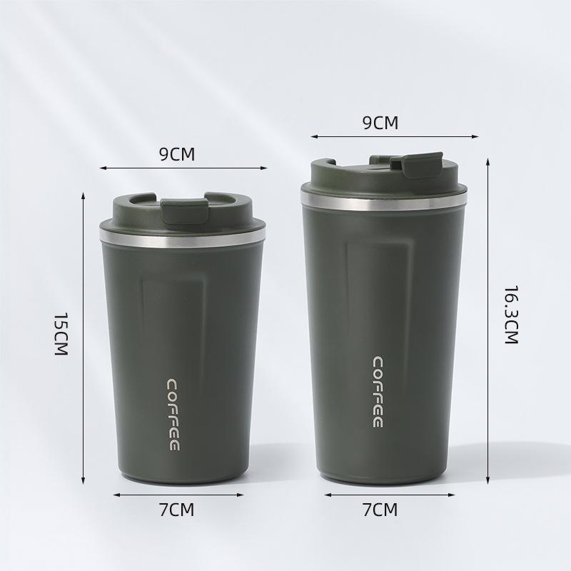 Insulated Stainless Steel Coffee Cup with Smart Temperature Display and Lid - Portable Gift for Men and Women