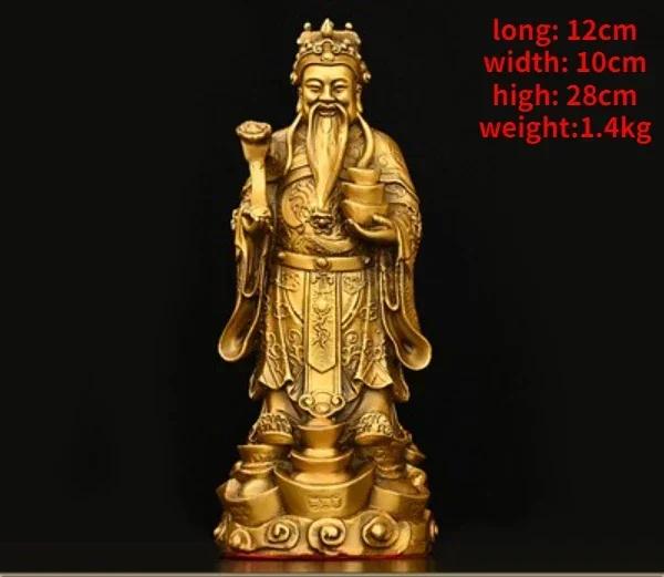 High Quality Copper God of Fortune Yuanbao Ruyi Decor,Household Offerings Living Room