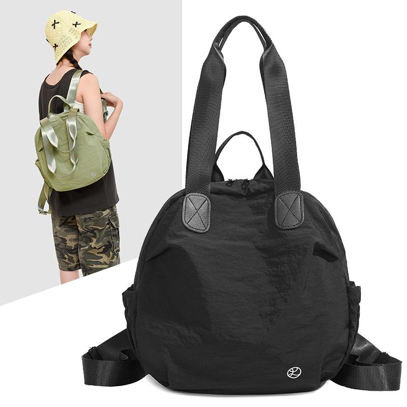 

2025 niche design shell bag large capacity lightweight backpack bag multi-purpose niche design shoulder bag чёрный