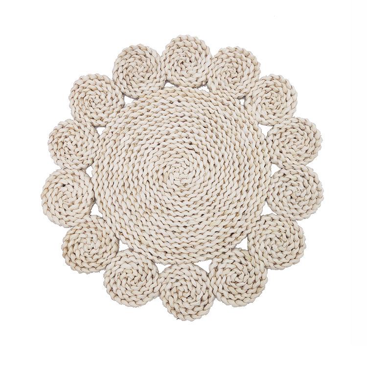 Japanese Handmade Woven Straw Coaster Set - Heat-Resistant, Non-Slip Corn Husk Placemats