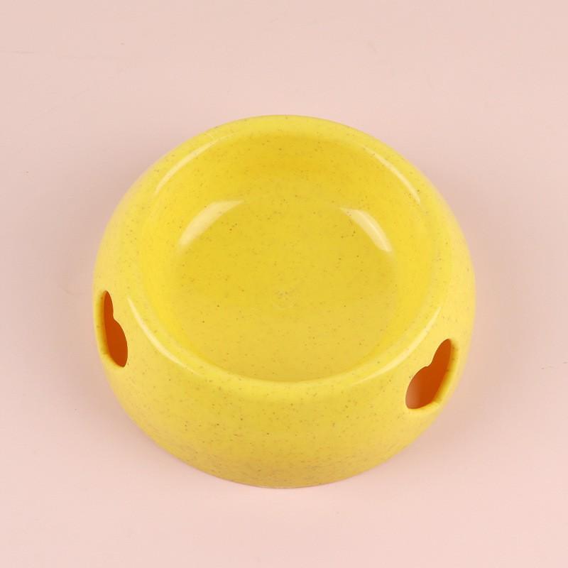 Non-Spill Pet Food Bowl Dogs Cats Plastic Feeding Dish With Stable Base Small Large Sizes