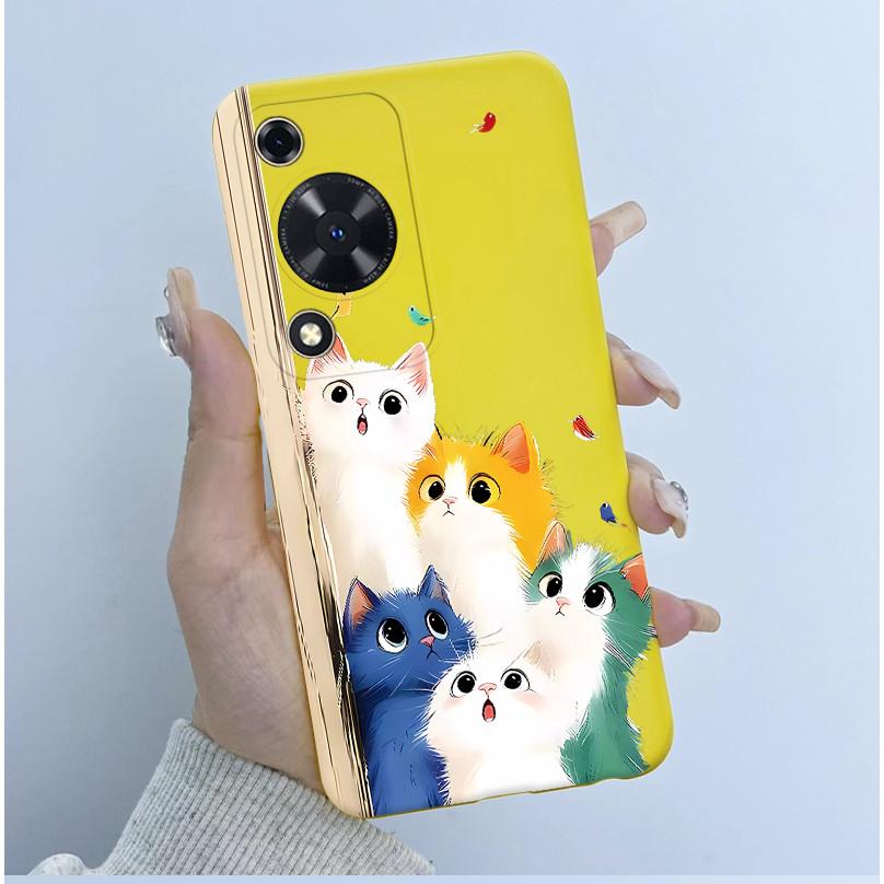 Handyhülle für Huawei Nova Y72 Hüllen 6,75" Niedliche Panda-Astronauten-Abdeckung für Huawei Enjoy 70 NovaY72 MGA-LX3 Weiche Silikonhülle