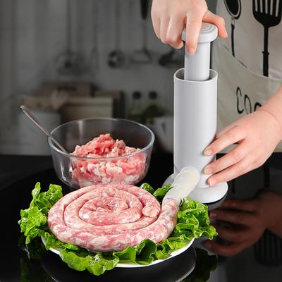 Wurstmaschine, leicht zu reinigen, einfache Bedienung, tragbares 2-in-1-Handwerkzeug zum Füllen von Wurst und Frikadellen, Küchengerät
