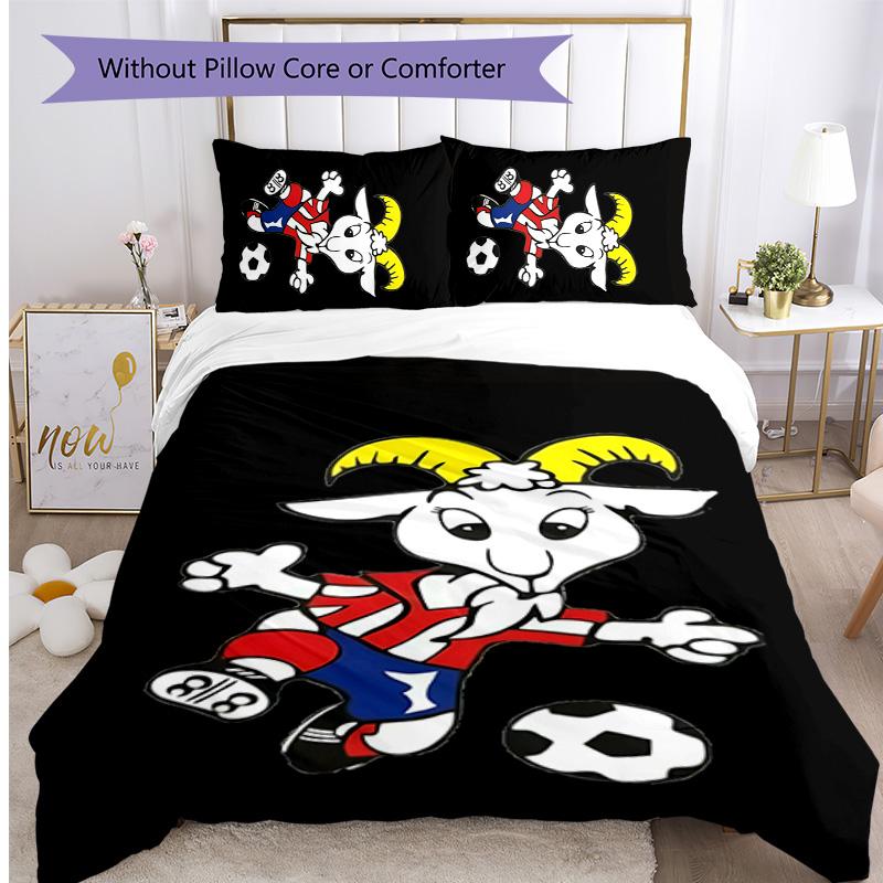 Chivas Printed 3PCS Bedding Set Soft Breathable Duvet Cover Pillowcases Set Washable Bedroom Decor Home Gift