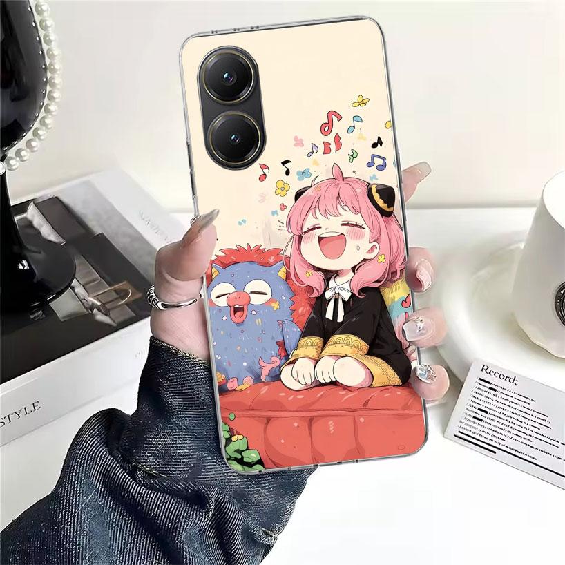 S-Spy Family Anya Soft Phone Case For Xiaomi Redmi 15C 15 13C 13 Poco X5 X6 X7 F7 Ultra M7 12C 12 10 10C 9C 9A 9T 9 Fundas Poco