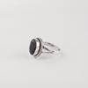 Natürlicher Schwarzer Onyx Edelstein 925er Sterling Silber Schmuck Handgefertigter Ring Für Verlobungsgeschenk RR-84-21