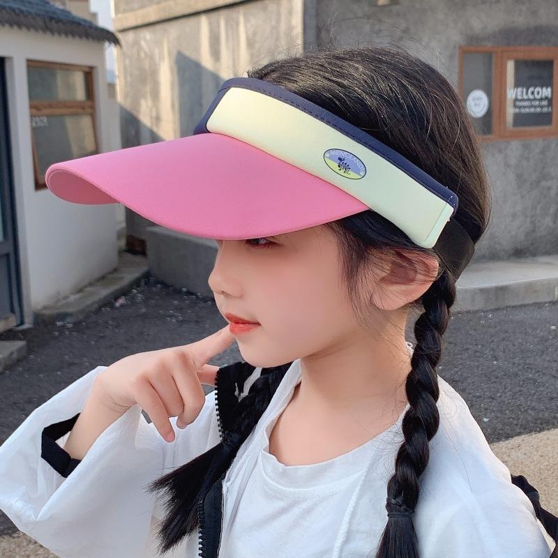 Children'S Sun Protection Hat Uv Protection Sun Hat Boys And Girls Outdoor Sports Parent-Child Empty Top Sun Hat
