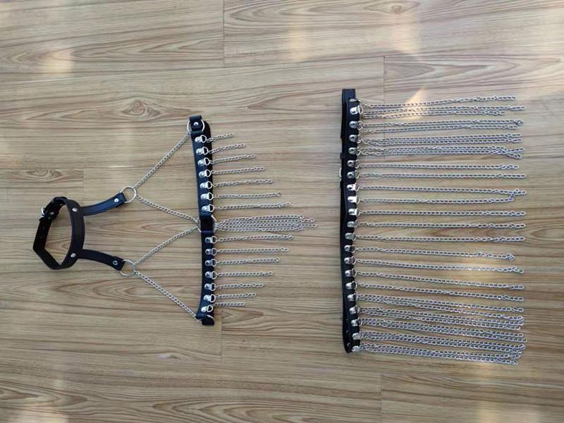 Dámský kožený svazovací outfit: Erotické SM Seduction & Flirting Attire