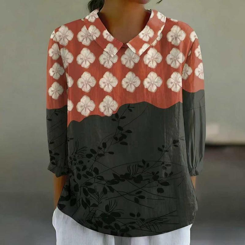 Summer Women's New Loose Printed Casual Plus Size Pullover Women's T-Shirt