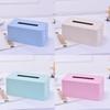 Material Degradable Macaron Color Step Stool Tissue Box For Car Home Bathroom Storage