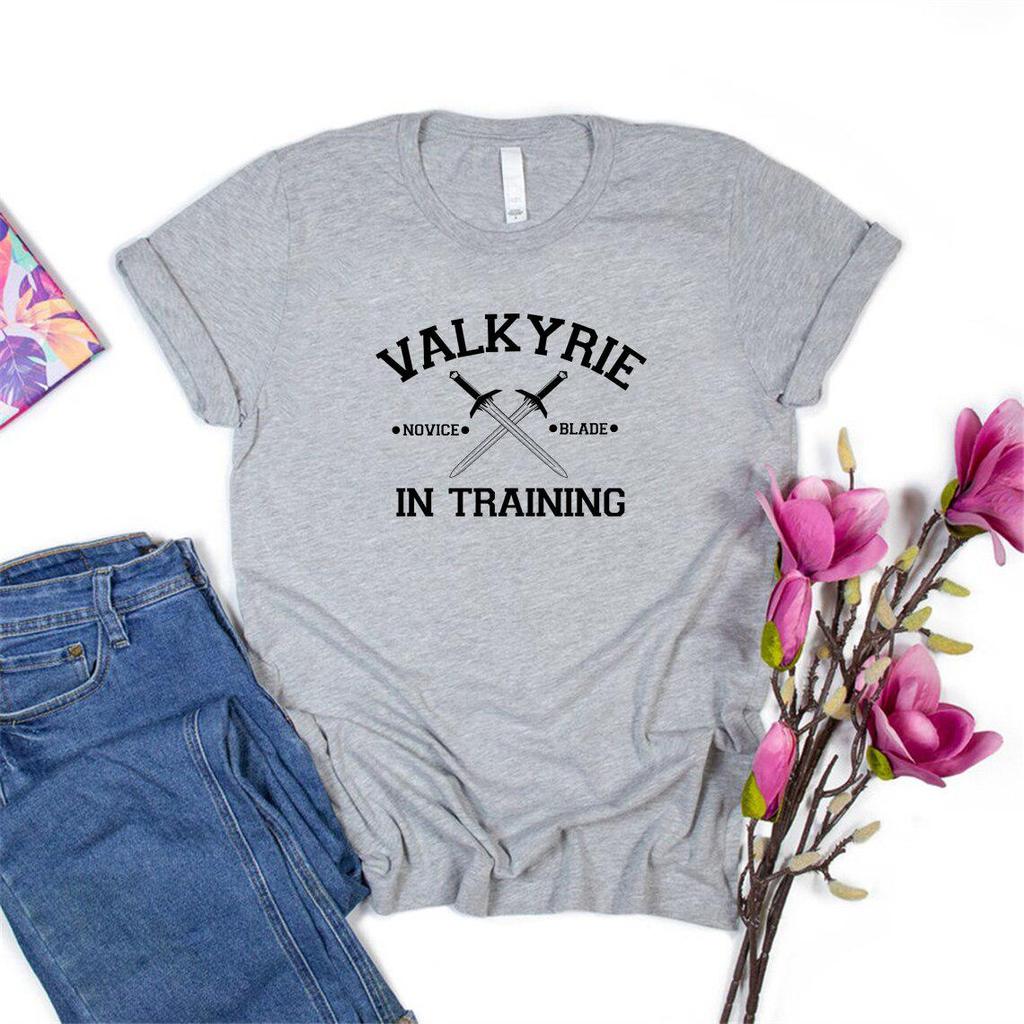 Valkyrie In Training T Shirt Sarah J Maas Shirt Night Court Bookish Gift Woman Tshirts Summer Top Graphic T Shirts