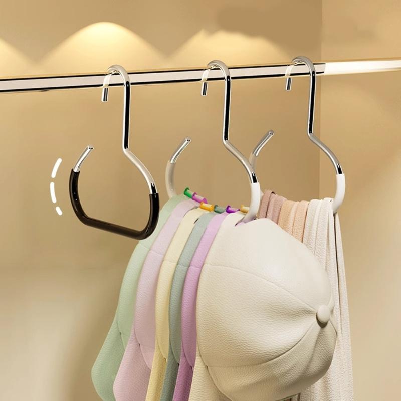 Multipurpose Metal Scarf and Belt Hangers for Wardrobe Nonslip Design for Efficient Organization of Accessories