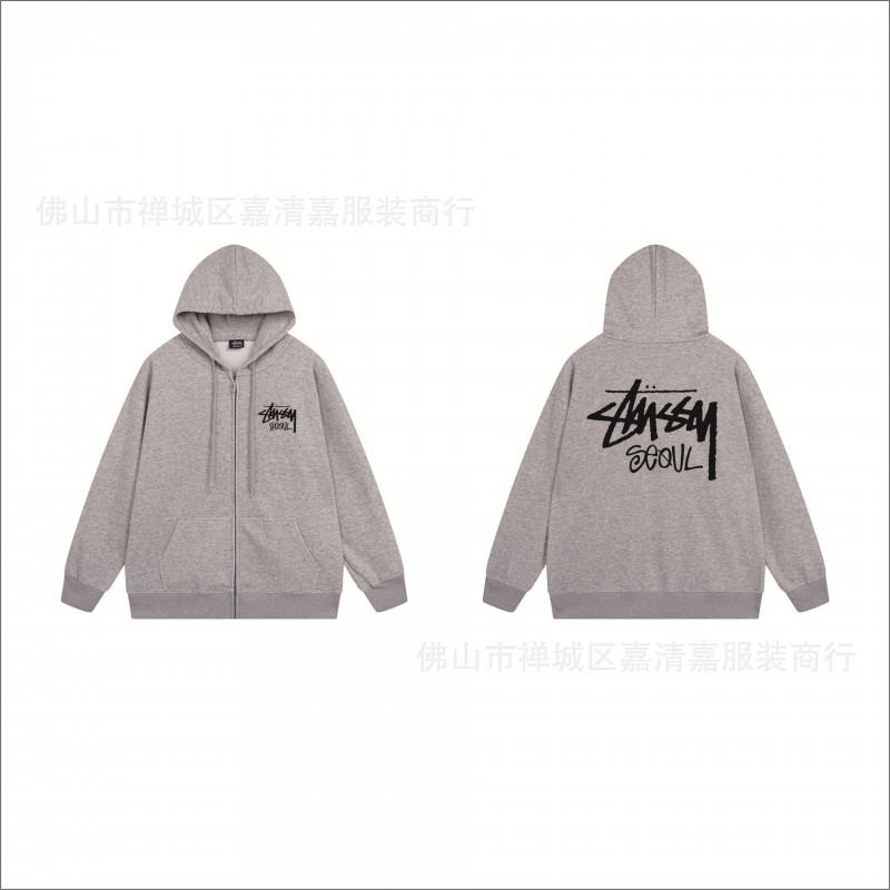 Mens Oversized Zip-Up Hooded Sweatshirt Casual Streetwear Cotton Pullover Fall