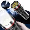 8LED High-power Flashlight Strong Light Rechargeable Camping Dimming Multi-gear LED Low Light Reminder Battery Torch Portab P2S0