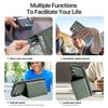 For Samsung Galaxy S25 Case Compatible with MagSafe Leather Back Phone Cover with Detachable Card Bag