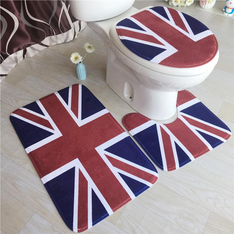 Koupelnová předložka v západním stylu Ekologická koupelnová předložka Koberec Věž Scénický U Koupelnová předložka Předložka na toaletní sedátko pro domácí dekoraci Rohožka