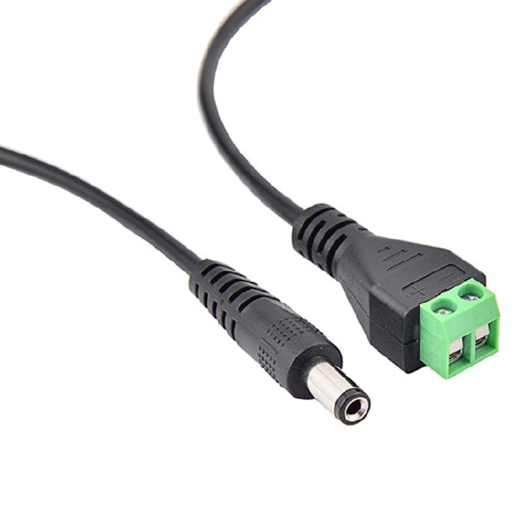Universal DC5.5x2.1mm Power Plugs Cord With PVC Housing For Cameras Solar Panel LED Projects Power Supply Adapter