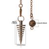 Fashion Jewelry Chain Dowsing Amulet Gold Silver Antique Copper Metal Healing Cone Pendule Reiki Reiki Pendulum Pendant