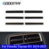 For Porsche Taycan 9J1 Front Central Middle AC Air Vent Grille Outlet Trim Strip Car Accessories      2024