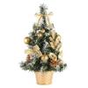 Mini Artificial Christmas Tree with Ornaments, Family Holiday Gift, 20CM