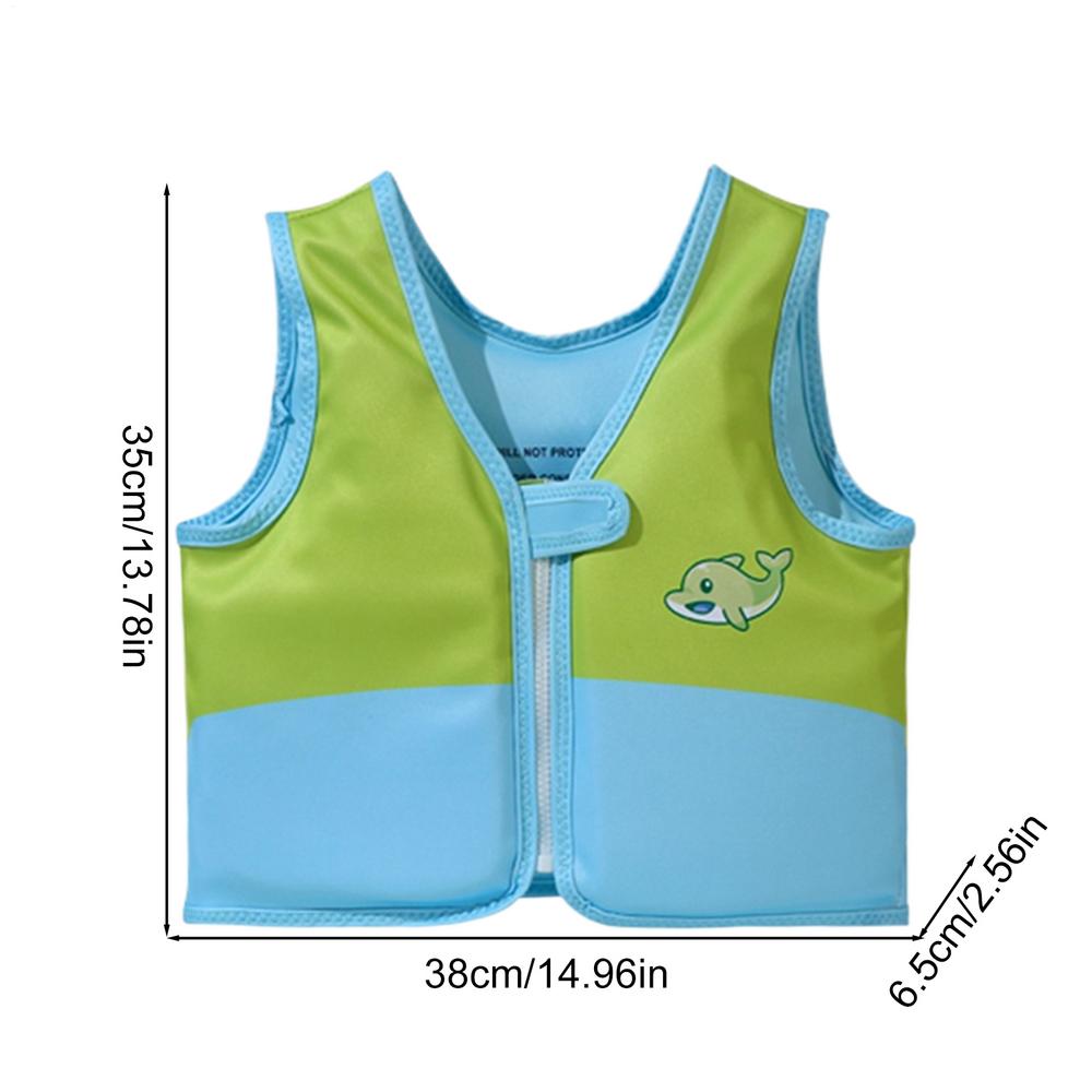 Toddlers Swim Vest Cartoon Kids Swim Trainer Vest Cute Swimming Aid Buoyancy Clothing Floatation Jackets for Swimming Pool