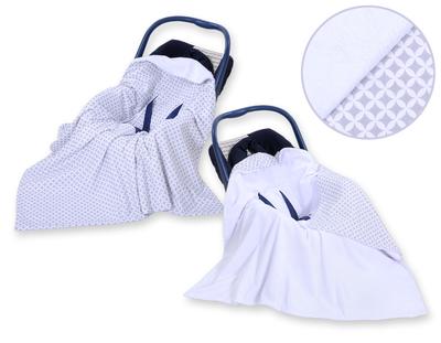 Large Baby Wrap for the Stroller Carrier Seat, Double-sided - Mini-rosette Gray