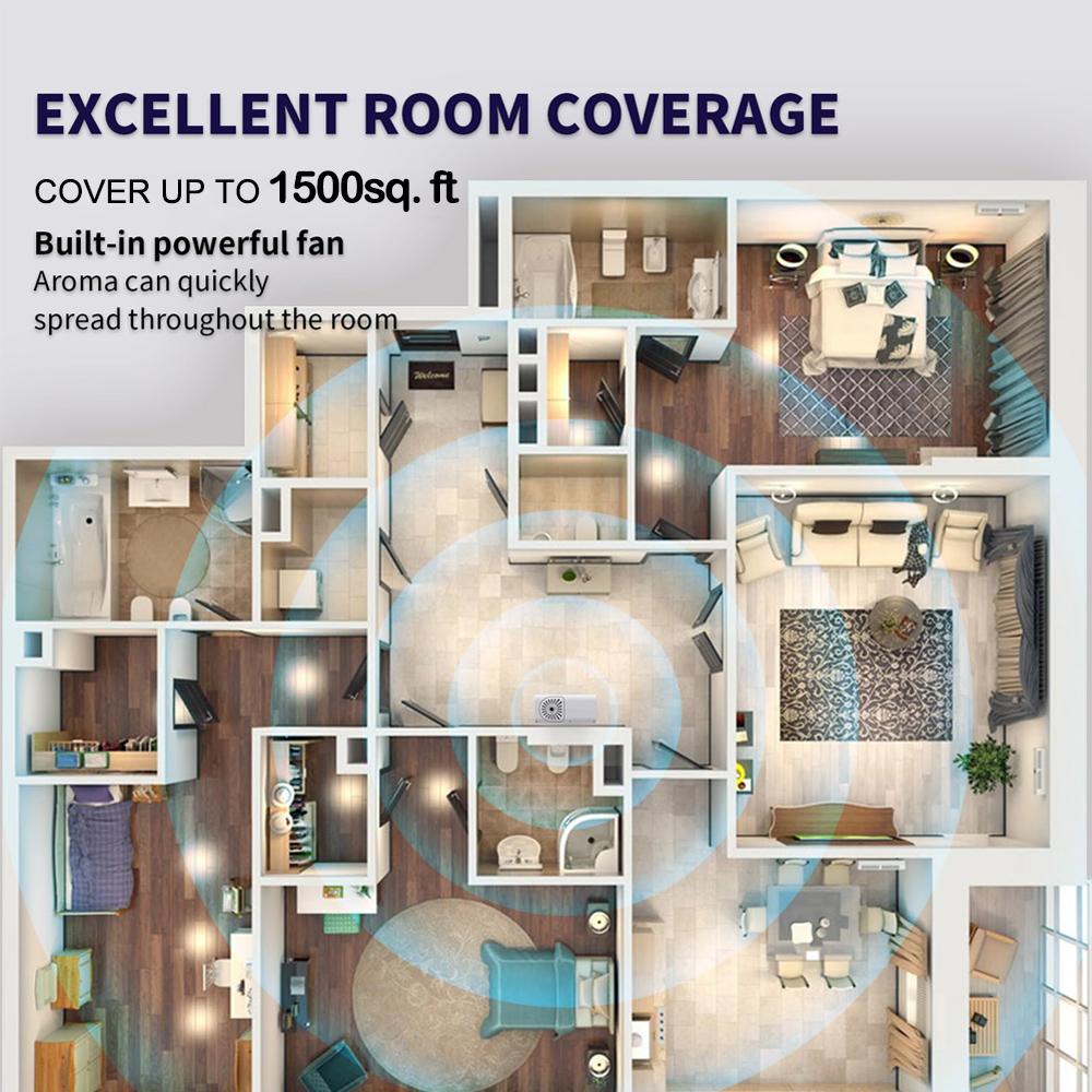 Aroma Diffusor Ätherisches Öl Diffusor Smart Duft Luft Maschine Mit Kalter Luft Vernebler Technologie Wasserlosen Aromatherapie Diffusor