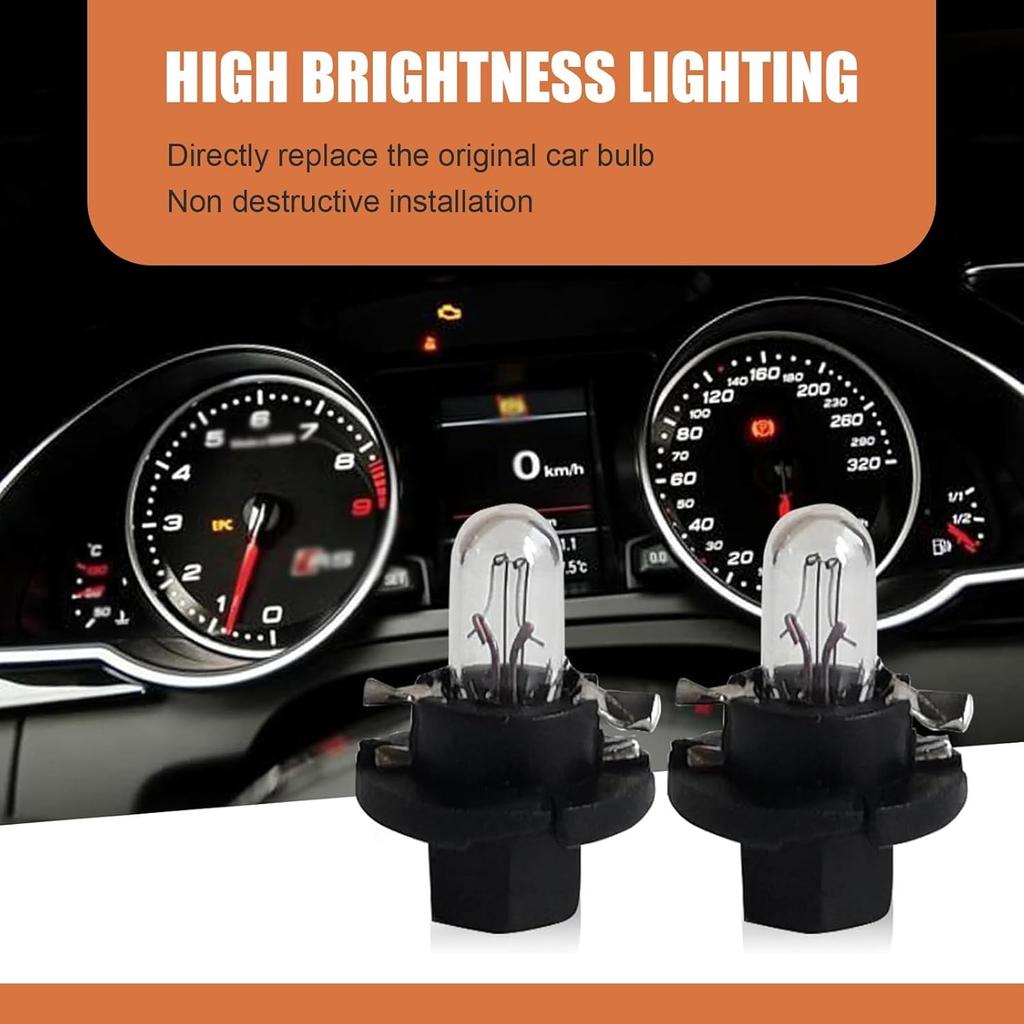 5 PCS Dashboard Light, 12 V 1.2 W High Brightness Waterproof Bulb, High Temp