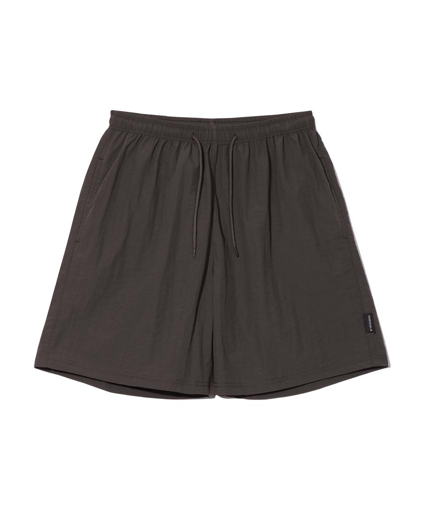 ELIMENO El Simple Plain Taslan Shorts Charcoal