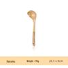 Zhishi Simple Carola Wood Spray-Painted Gold Handle Cooking Spoon