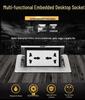 45 Module Three-Hole Pop-up Power Socket: UK, EU, German Standards for Office Desks