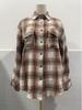 European & American Women's Casual Plaid Pocket Shirt – Autumn Winter 2025 Collection