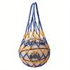 1pc Durable Nylon Basketball Net Bag, Portable Volleyball Football Mesh Storage Bag, Sports Ball Holder For Single Ball, Perfect For Sporting Goods