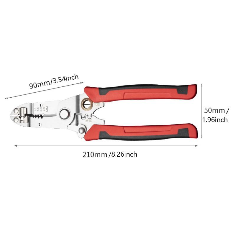 

8 в 1 Клещи для зачистки проводов Кусачки Кусачки для резки медной и железной проволоки Кабельный резак Зажим Клещи для обжима проводов