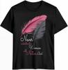 Native Blood Woman Feather Graphic T-shirt