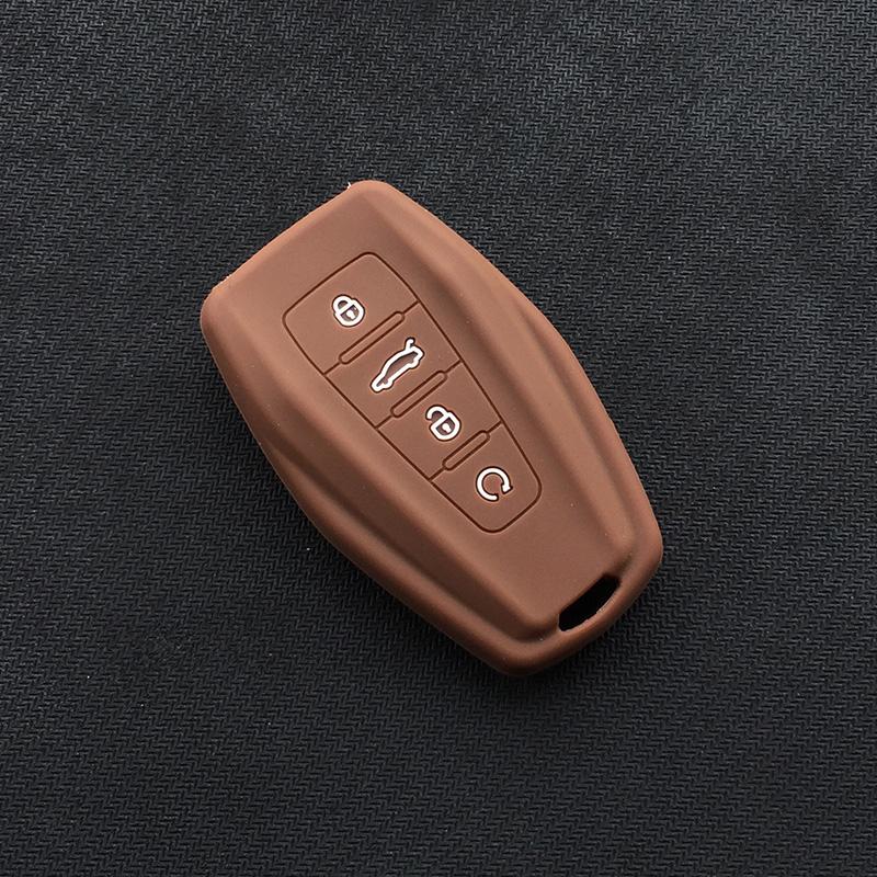 Silicone Car Key Case Cover Holder Shell For Geely Coolray 4 Buttons Auto Styling Fob Accessories
