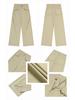 Women's Khaki High-Waisted Wide-Leg Jeans, Autumn/Winter 2025 - Floor-Length Slimming Casual Trousers.