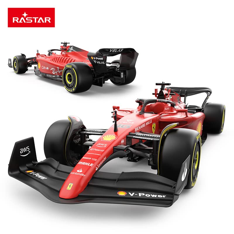 Rastar 1:12 Ferrari F1-75 Remote Control Model Car, Ferrari F1 RC Boys Adult Racing Car, 2022 F1 Challenger, 2.4G