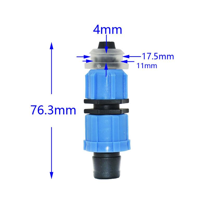 5pcs 16mm Irrigation Drip Tape Connectors Tee Elbow End Plug Repair Connector Agricultural Water Saving Irrigation Hose Joint