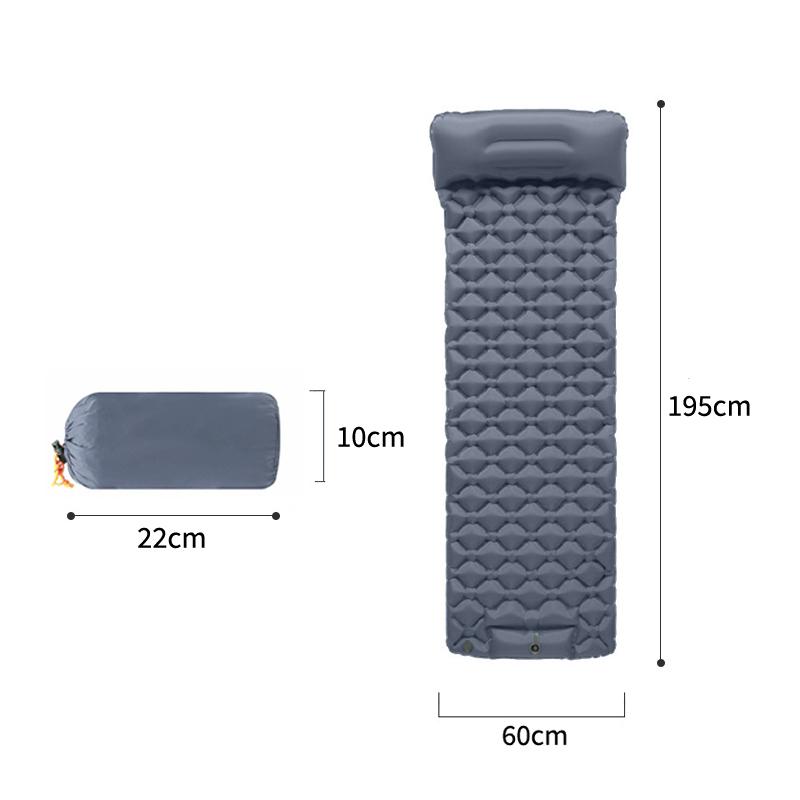 Lightweight Sleeping Air Mattress Ultralight Built In Inflator Pump Outdoor for Camping Hiking Travel