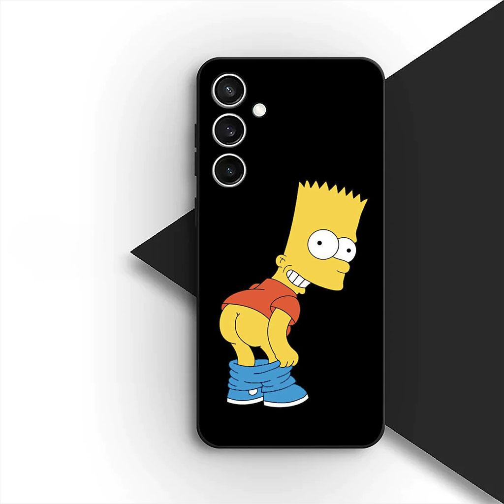 Barts Cartoon S-Simpsons Silicone Phone Cover for Xiaomi Poco C75 C65 C71 C85 X7 X6 M7 F7 F8 Ultra F6 Pro Soft Case