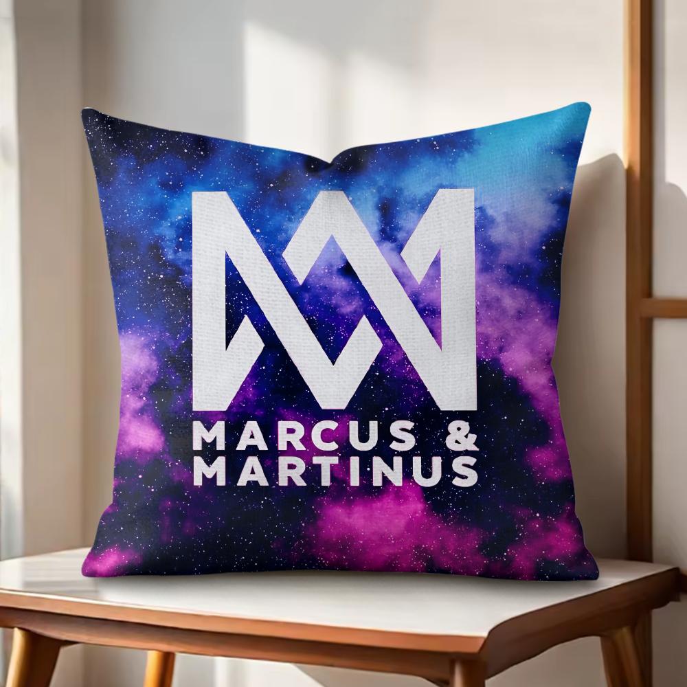 MMarcus and MMartinus Cushion Cover Natural Linen Organic Fabric DoubleSided Printing Couch Pillow Covers Home Decor