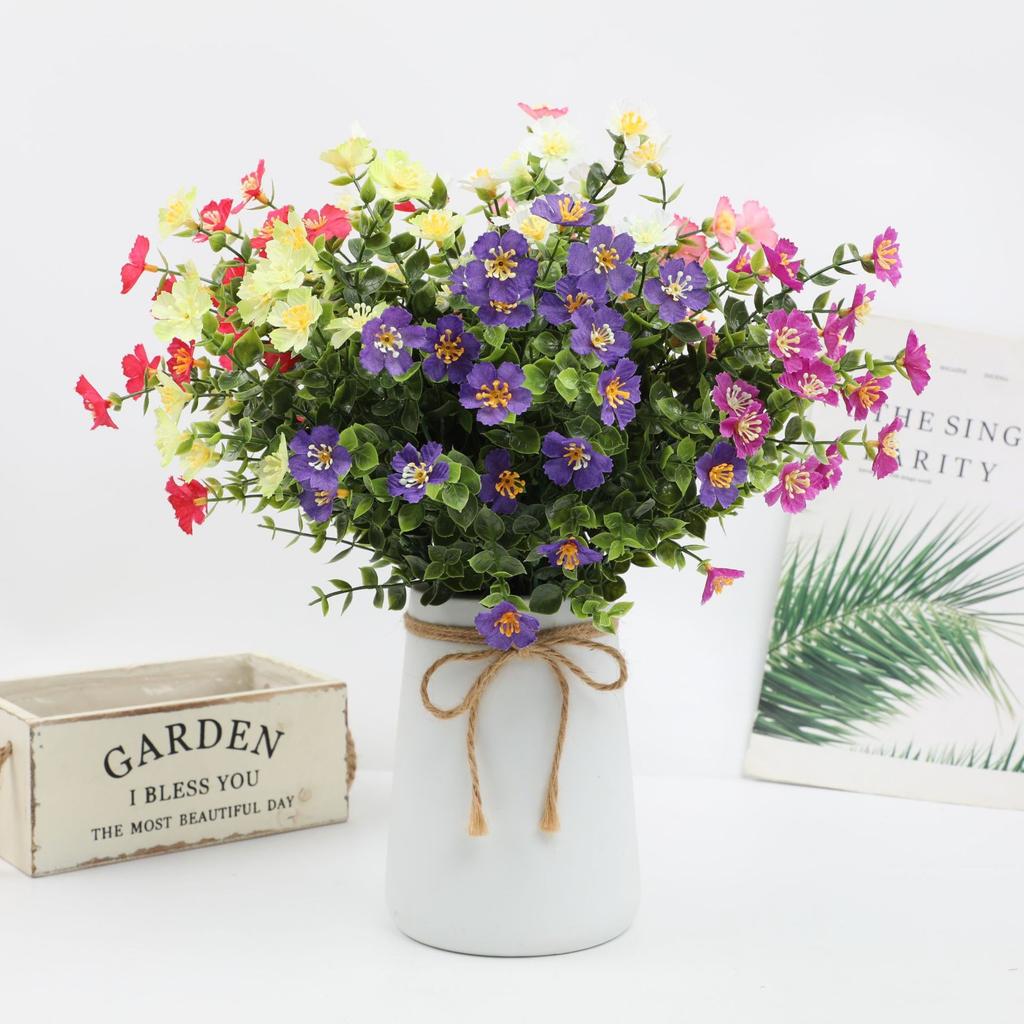 New Eucalyptus Camellia Simulation Green Plants Home Decoration Fake Flower Accessories Photographer Holding Flowers