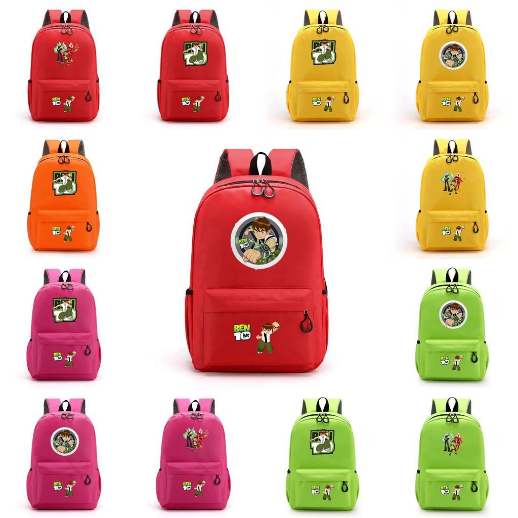 Ben 10 Kids School Backpack With Breathable Lightweight Polyester For Middle School Students