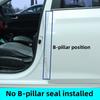 2pcs Car B-pillar Sealing Strip with Steel Bar Car Door Edge Seal Strip Car Rubber Weatherstrip Sound Insulation Sealing Strips