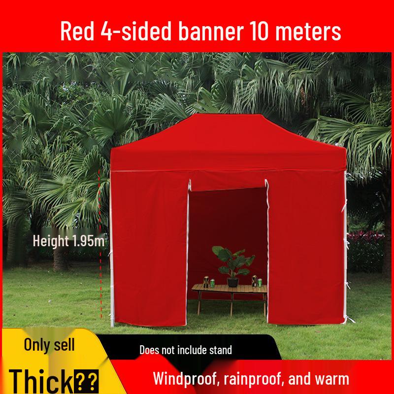 Transparent Tent Side Panel: Windproof & Waterproof Outdoor Canopy Enclosure with Thick Fabric and Durable Edging