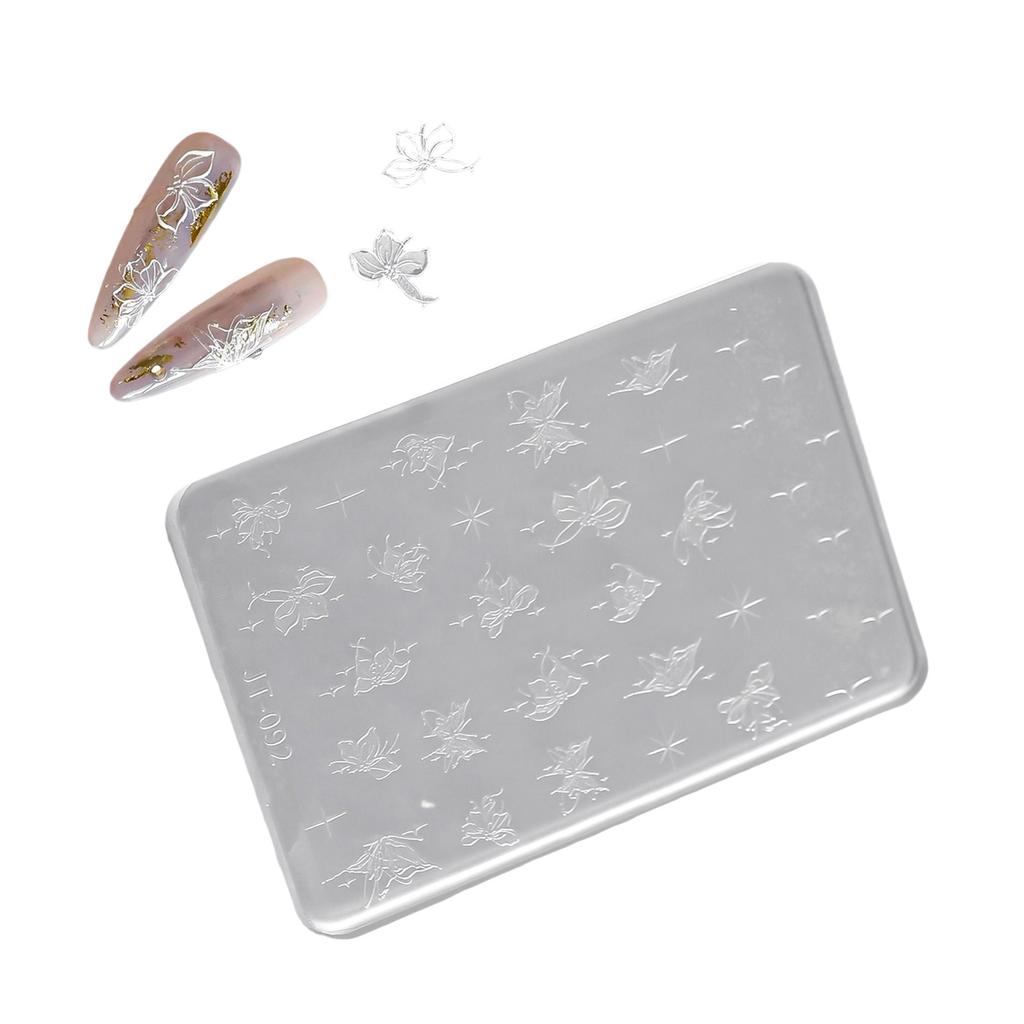 Silikon Nail Art Formen Schmetterling Nail Art Vorlage Formen Silikon Textur für Kosmetikerinnen und Nail Art Lernende