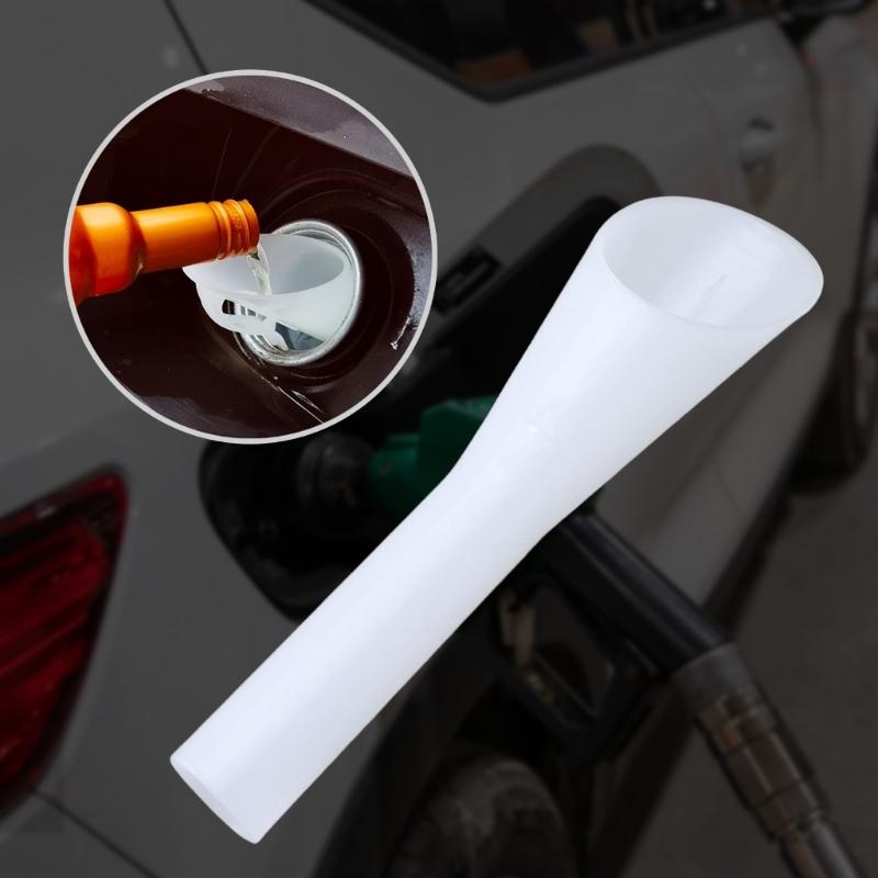2Pcs/set Car Fuels Filler Funnel Plastic Leakproof Fuels Tanks Funnel Tube Standard Replacement Automotive Gas Funnel
