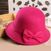 Nuovo Cappello Fedora di Lana con Temperamento per Donne Ragazze Lana Francese Elegante Cappello Autunno Inverno Vintage con Ampia Tesa PH29